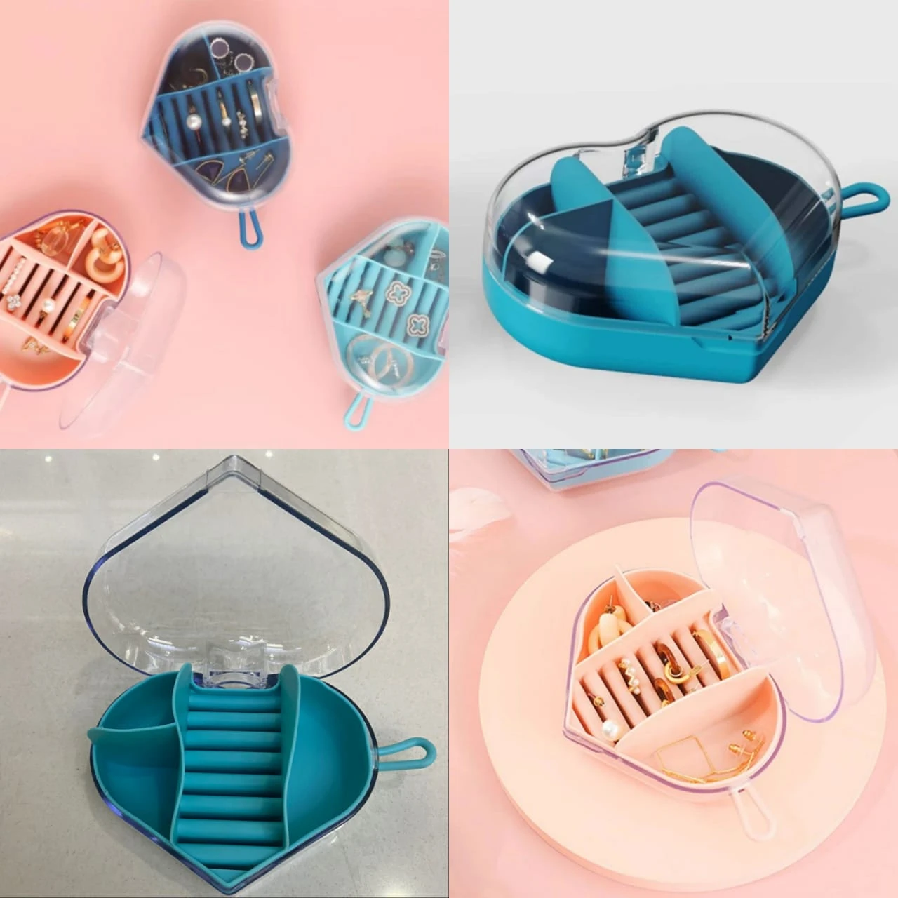 منضم الاكســـســـوارات والمجوهرات شكل قلب ❤️