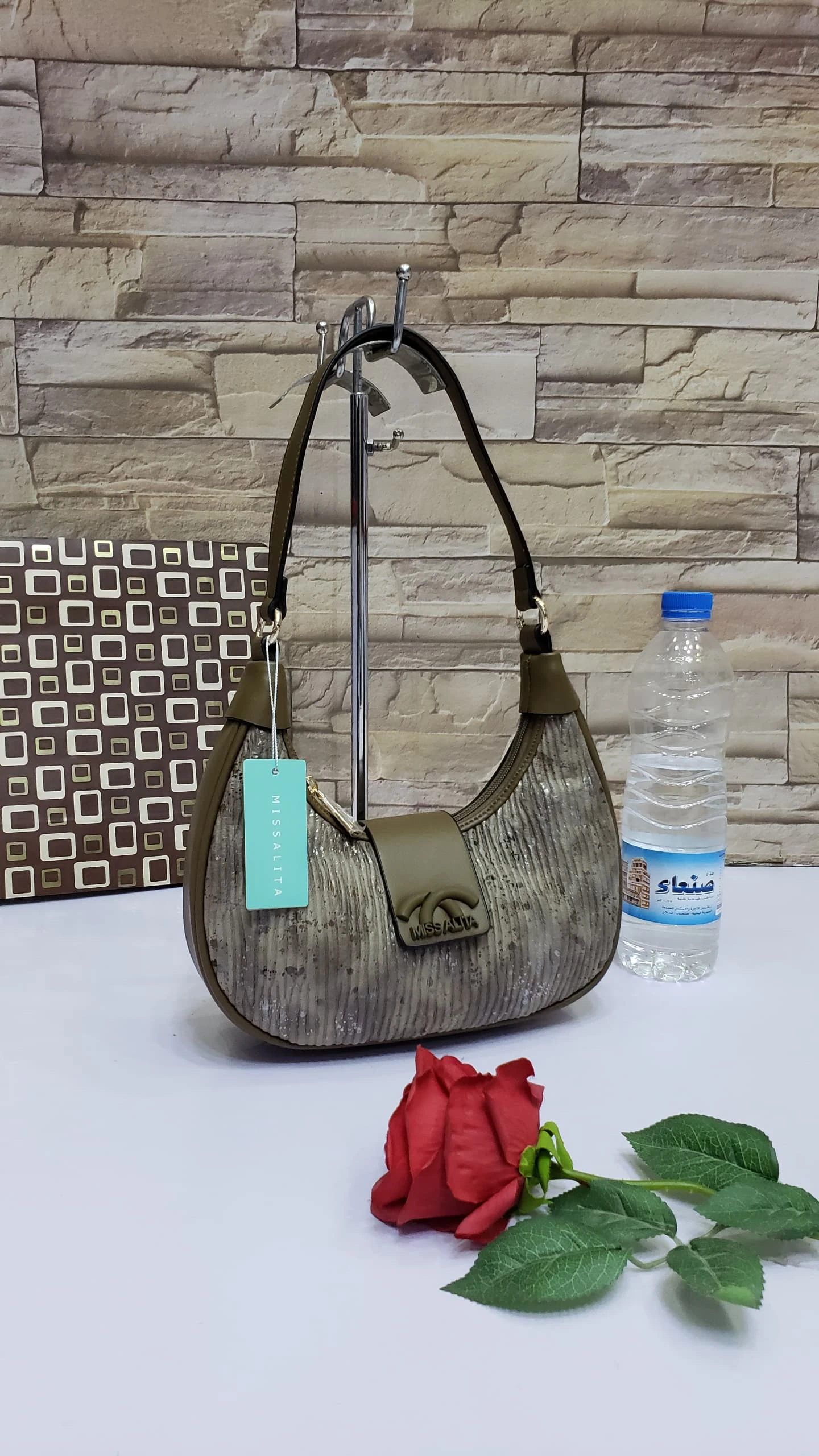 حقيبة كتف نسائية MISSALITA – أسود فخم