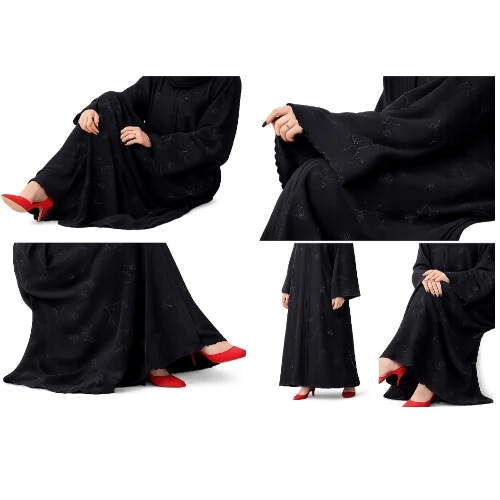 عباية الظلال السوداء – تطريز فاخر