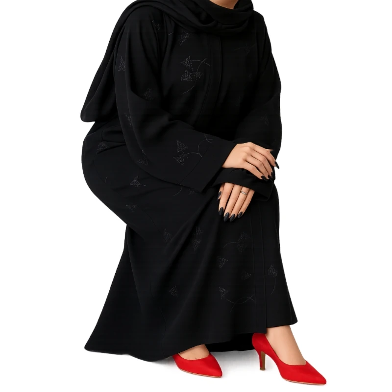 عباية الظلال السوداء – تطريز فاخر