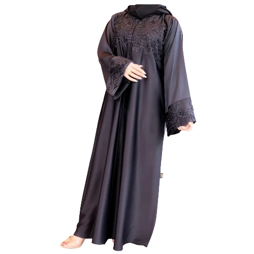 عباية تطريز فاخرة للصدر واليدين – موديل المزيونة