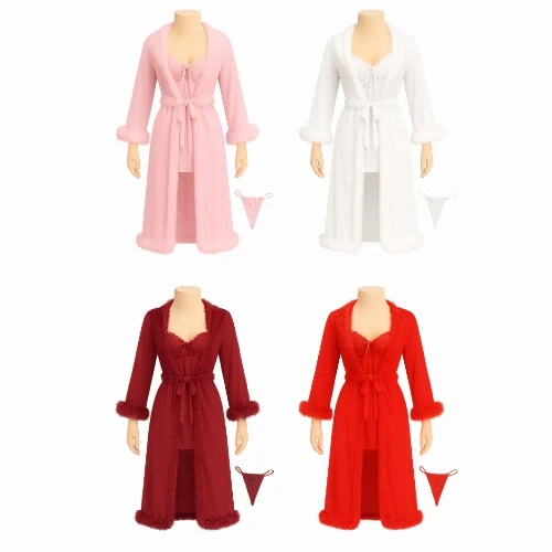 لانجري ليالي العمر ثلاث قطع ستن تركي فاخر شبك دنتل