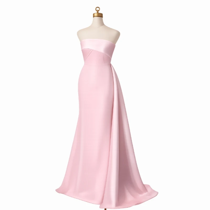 فستان روز أنجليكا بتفته تركي فاخر