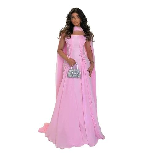 فستان أميرة السهرة بذيل انسيابي