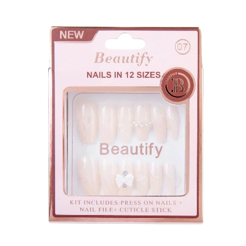 أظافر لاصقة بيوتفاي بمقاسات متعددة