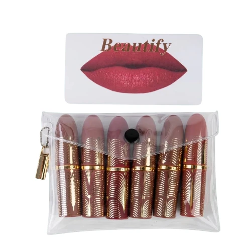 روج أحمر شفاه بيوتفاي بدرجات مطفية أنيقة