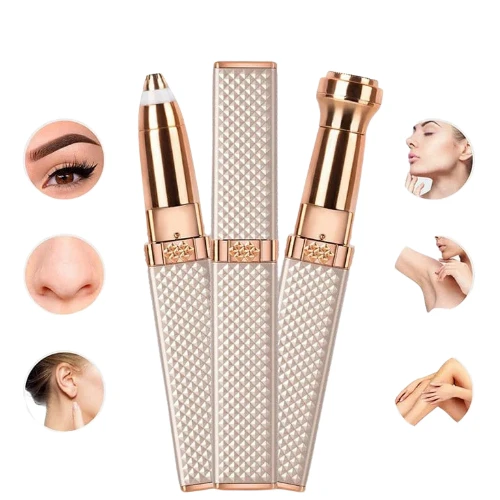 جديد جهاز تحديد الحواجب وإزالة شعر الوجه الإلكتروني 2 في 1