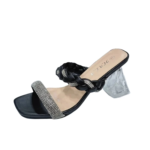 صندل نسائي كعب زجاجي